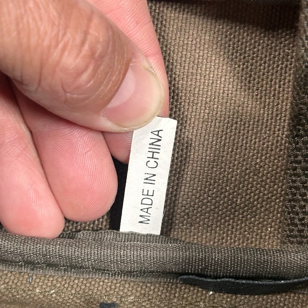 Vintage Cabelas Canvas & Leather Garment Bag Luggage Travel Hunting Outdoor‎